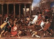 POUSSIN, Nicolas The Destruction of the Temple at Jerusalem afg Spain oil painting artist